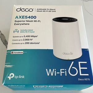 Deco AXE5400 Tri-band Mesh Wi-Fi 6E Unit